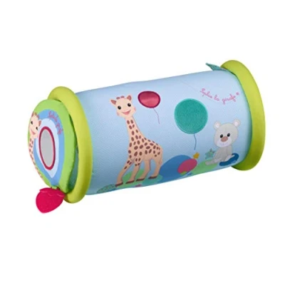 Image de Sophie la Girafe Traversin d&#039;Activités Rollin&#039; Jouet d&#039;éveil pour enfant multiples activités Miroir et contrastes noir/blanc stimuler sa vue