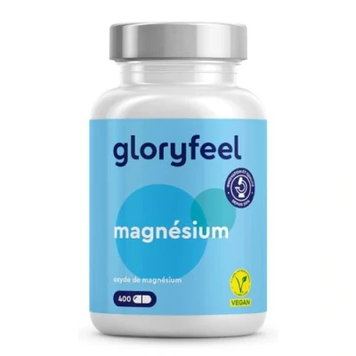 Image de Magnésium 400 Capsules, Cure de 1 An et Plus, Magnesium Marin Pur Fortement Dosé, Contre la Fatigue Soutient le Système Digestif*, 100% Végétalien, Sans Arômes Additifs, Testé en Laboratoire