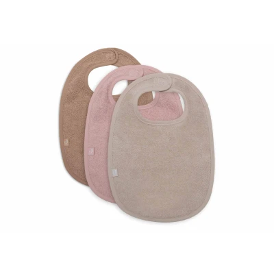 Image de Jollein Bavoir Eponge Wild Rose/Nougat/Biscuit 3 Unités