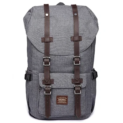 Image de KAUKKO Sac à Dos Loisir Compartiment pour 15&quot; Ordinateur Portable 20 litres Gris