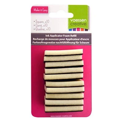 Image de Vaessen Creative 3609 022 Recharge de Mousse pour Applicateur d&#039;encre Noir 3,5 x 4,5 0,5 cm