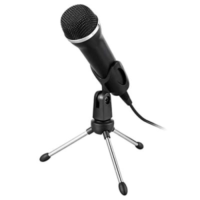 Image de Lioncast Support de Microphone Table pour Original (PC, Wii, Xbox, PS5, PS4 &amp; Nintendo Switch), adapté aux Jeux karaoké comme Let&#039;s Sing, Pliable