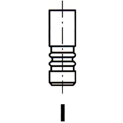 Image de FRECCIA R6758/SARCR soupape d&#039;Admission 26,8 tige de chromée, Siège vanne revêtu Stellite, Extrémité soupage trempée