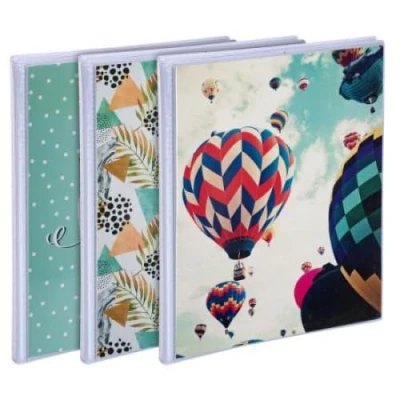 Image de Exacompta Ref 65002E Mini Pocket Photo Album 130 x 160mm in Size, 24 Pages with Hard Wearing Plastic Pockets, Holds Up To Photos Random Design Cover, Visuel Aléatoire