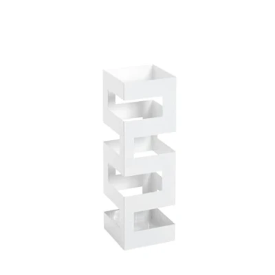 Image de HAKU Möbel Porte Parapluie, Métal, Blanc, L 16 X P H 48 cm