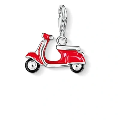 Image de Thomas Sabo Femmes Pendentif Charm Scooter Club Argent Sterling 925 rouge noir 0827 007 10