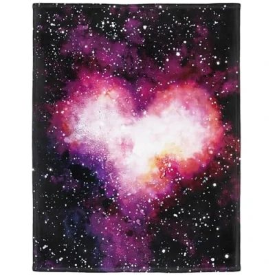 Image de YISUMEI 150 x 200 cm Couverture confortable, chaude, douce, facile d&#039;entretien, lavable en machine, motif galaxie