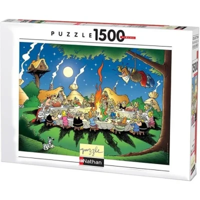 Image de Nathan Puzzle 1500 P Le Banquet / Astérix Asterix