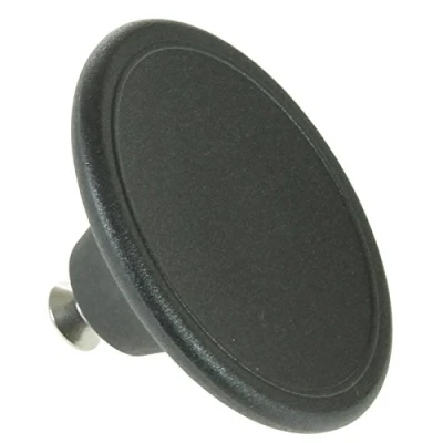 Image de SPARES2GO Bouton de couvercle à grande poignée 5,5 cm compatible avec Le Creuset casserole (noir)
