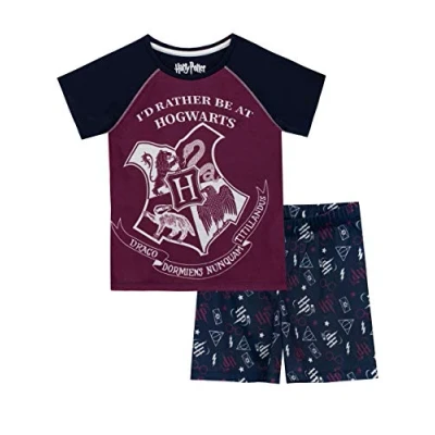 Image de Harry Potter Ensemble De Pyjamas Hogwarts Fille Bleu 10 11 Ans