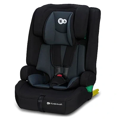 Image de Kinderkraft SAFETY FIX2 I SIZE 76 150 cm Siege auto isofix, Isofix 9 à 36kg, de 15 mois 12 ans, Systèmes sécurité, L&#039;Appui tête réglage, Siège profond, Harnais 5 points, Insert modulaire, Noir