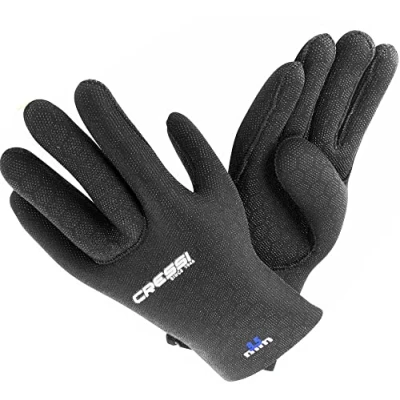 Image de Cressi Sub S.p.A. High Stretch Gloves Gants de plongée Adulte Unisexe, Noir/Bleu (3.5 mm), S