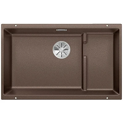 Image de BLANCO 526003 SUBLINE Silgranit, Noir, 700mm Level mit Stufe