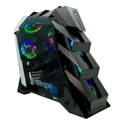Image de PC Gamer Nitropc Elite Nitro AMD Ryzen 9 7950X3D, RTX 4080 SUPER 16GB, RAM 64GB DDR5, M.2 2TB, Win11, WiFi Neuf
