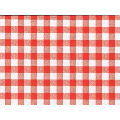 Image de d c fix nappe de table toile cirée Manhattan Avanti rouge blanc anti tache en plastique PVC linge enduite pour intérieur et extérieur 140 cm x 180 rectangulaire
