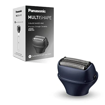 Image de Panasonic MULTISHAPE Noir système modulaire de soins corps, cheveux et visage ER CSF1 : Tête rasoir à 3 lames
