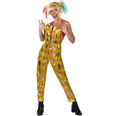 Image de Rubies Disfraz Mono Dorado Harley Quinn Birds of Prey Ad Costumes, Multicolore, Taille Unique Femme