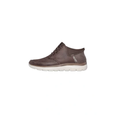 Image de Skechers Homme Slips Mains Libres Summits Basket, Bordure en Daim Chocolat, 41 EU
