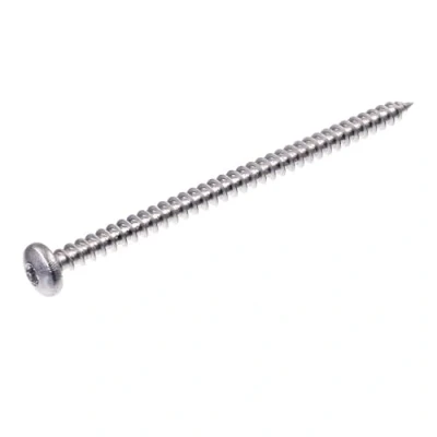 Image de SECCARO Lot de 75 vis à bois tête bombée 6 x 100 mm en acier inoxydable V2A VA A2 avec filetage complet, TX/six pans creux