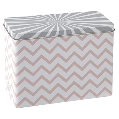 Image de Dr. Oetker 4611 Boîte Rangement Rétro, tôle, Multicolore, Blanc 18, 2 x 13, 8 7, 5 cm