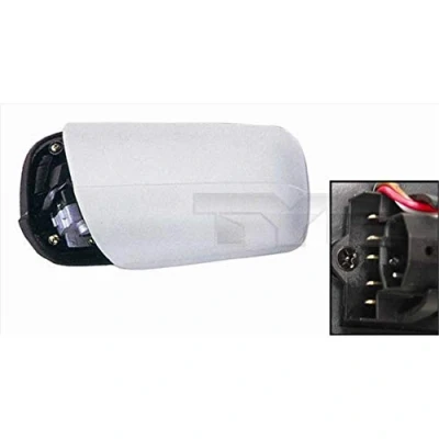 Image de Rétroviseur extérieur Tyc 321 0014 gauche avec couche d&#039;apprêt asphérique, teinté en bleu, chauffant, Rabattable électriquement, pour ajustage électri