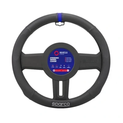 Image de SPARCO SPS136BL Housse de volant noir 37.5cm PVC