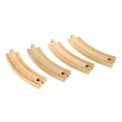 Image de BRIO World 33342 Grands Rails Courbes 170 mm Accessoire pour circuit de train en bois Jouet garçons et filles à partir 3 ans
