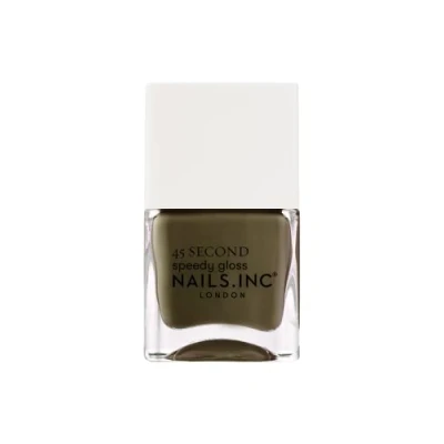 Image de Nails.Inc 45 Second Speedy Gloss Waiting On Westminster Vernis à ongles Vert kaki 14 ml