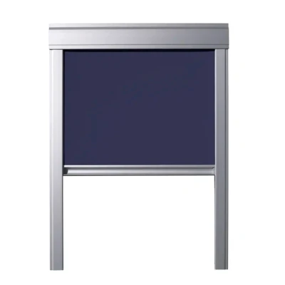 Image de Store Occultant Compatible avec VELUX, C04, CK04, 6, Bleu Foncé