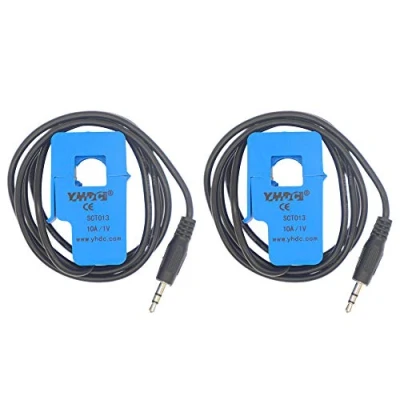 Image de HUABAN 2PCS SCT013 010 10A 1V Capteur de transformateur courant à noyau divisé non invasif