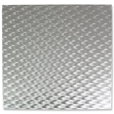 Image de PME CBS852 Support Carré à Gâteau d’Epaisseur, Plastique, Argent, 15 x 1.1000000000000001 cm