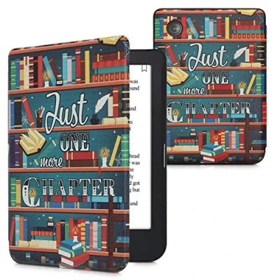 Image de kwmobile Étui Compatible avec Kobo Clara 2E Coque à Rabat magnétique Tablette eReader Similicuir Multicolore
