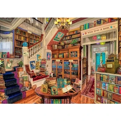 Image de Ravensburger The Fantasy Bookshop Puzzle de 1000 pièces pour Adultes et Enfants à partir 12 Ans, 12000323, Multicolore, Taille Unique