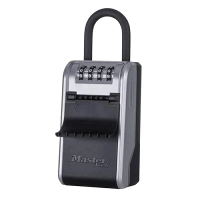 Image de Master Lock Boite a clefs nouveau design, à Anse, Large Capacité, Haute Sécurité, Extérieur, 19.6 x 7.6 5.6 cm