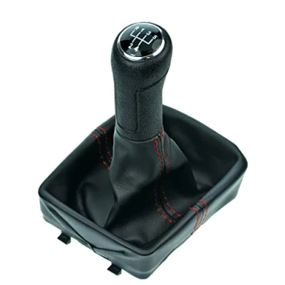 Image de L&amp;P A255 1 Soufflet Levier de Vitesse Pommeau la Coiffe cuirette avec Cadre Piece Rechange Nombre 6Q1711113