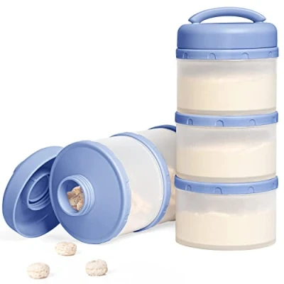 Image de Termichy Boîte Doseuse à Poudre de Lait empilable, Paquet 2 (bleu)