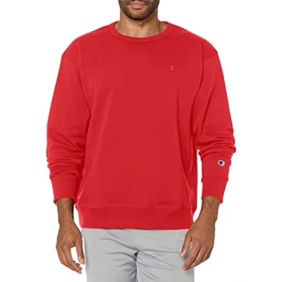 Image de Champion Pull Powerblend Maillot de survêtement, Logo Team Red Scarlet C, M Homme