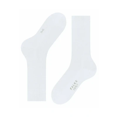 Image de FALKE Family M So coton durable unies 1 paire, Chaussettes Homme, Blanc White 2000, 39 42
