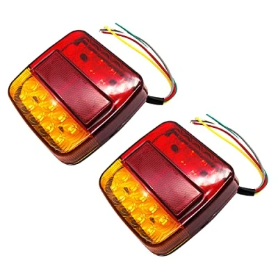 Image de feu arrière de caravane, camion remorque Lemonbest 12V Caravan 26 LED pour camion, remorque, fourgon utilitaire (Pack of 2X)
