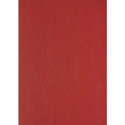 Image de Clairefontaine 2773C Lot de 100 feuilles couverture en carton avec dos cuir Rouge Format A4 240 g/m²