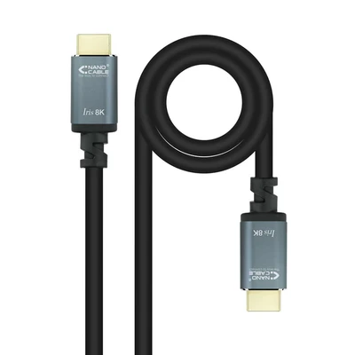 Image de NANOCABLE 10.15.8001 HDMI 2.1 IRIS Câble 8K, 1,0 m, noir