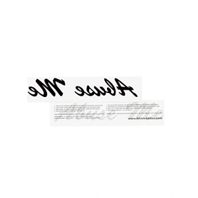 Image de 5 x Abuse Me Tatouage Lettres en Noir temporaire Sexy fétiche (5)