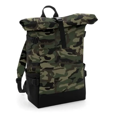 Image de COOZO Bloc Roll Top Sac à dos Camouflage Jungle/Noir Taille Unique