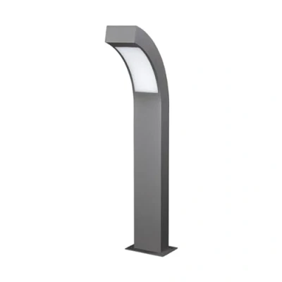 Image de Led Borne Eclairage Exterieur Lennik (Moderne) en Noir Aluminium (1 lampe,à), Lumineuse Exterieur, Luminaire Lampe Jardin,