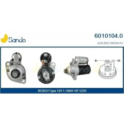 Image de CASCO CST10104AS Démarreur 12V 1,10kW 10 CPS0005 M8 76mm VOLKSWAGEN: GOLF 4, 3, New Beetle 3/5 portes, SEAT: Ibiza Leon I 2