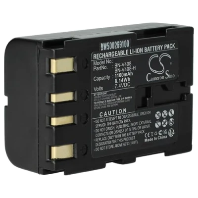 Image de vhbw Batterie remplacement pour JVC BN V416, V416U, V428, V428U, V408, V408U caméra vidéo caméscope (900mAh,