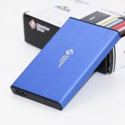Image de MasterStorb Disque dur externe USB 3.0 ultra rapide SATA 2,5&quot; pour ordinateur portable Rouge/argenté/noir/bleu/rose