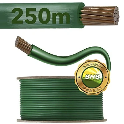 Image de câble de délimitation, 250 m, pour Tondeuse, Robots à Gazon, kit d&#039;accessoires Recherche, Compatible avec Gardena, Bosch, Husqvarna, Worx, Honda, ROBOMOW, iMow, diamètre : 2,7 mm