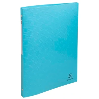 Image de Exacompta Réf. 51910E Carton de 20 classeurs souples Pop&#039;N Co PP recyclé 4 anneaux ronds dos mm Format extérieur : 32x25 cm à classer A4 couleurs assorties