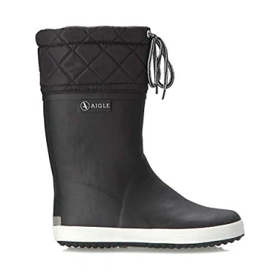 Image de Aigle Mixte enfant Giboulee Bottes de Neige, Noir Black White, 20 EU